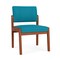 Lesro Lenox Armless Guest Chair, 22.5 in W 26 in L 31.5 in H LW1102 - alternate 1